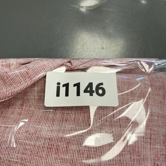 NEW Weatherproof Men's XL Short Sleeve Button-Up Shirt Red Linen Blend - Picture 9 of 9